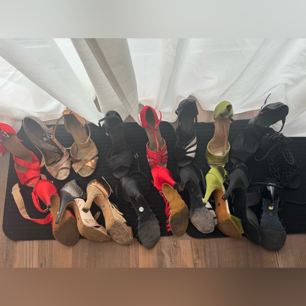 Ballroom / Latin Dance Heels (GFranco) - 9 pairs total